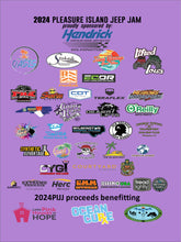 Load image into Gallery viewer, 2024 PLEASURE ISLAND JEEP JAM EVENT TSHIRT