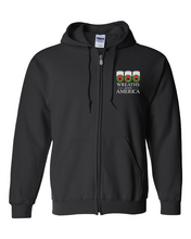 Load image into Gallery viewer, WREATHS ACROSS AMERICA FULL ZIP HOODED JACKET