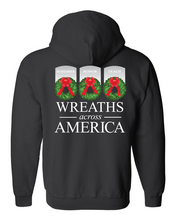 Load image into Gallery viewer, WREATHS ACROSS AMERICA FULL ZIP HOODED JACKET