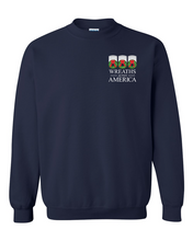 Load image into Gallery viewer, WREATHS ACROSS AMERICA GILDAN CREW NECK SWEATSHIRT