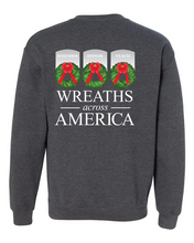 Load image into Gallery viewer, WREATHS ACROSS AMERICA GILDAN CREW NECK SWEATSHIRT