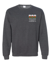 Load image into Gallery viewer, WREATHS ACROSS AMERICA GILDAN CREW NECK SWEATSHIRT