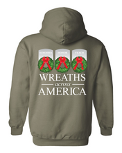 Load image into Gallery viewer, WREATHS ACROSS AMERICA GILDAN HOODIE
