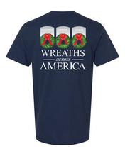 Load image into Gallery viewer, WREATHS ACROSS AMERICA GILDAN SOFT STYLE TSHIRT