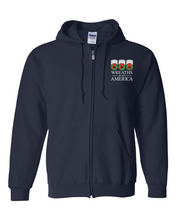 Load image into Gallery viewer, WREATHS ACROSS AMERICA FULL ZIP HOODED JACKET